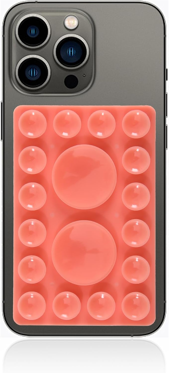 ZYCCER Double Sided Silicone Suction Phone Holder Mount, Compatible