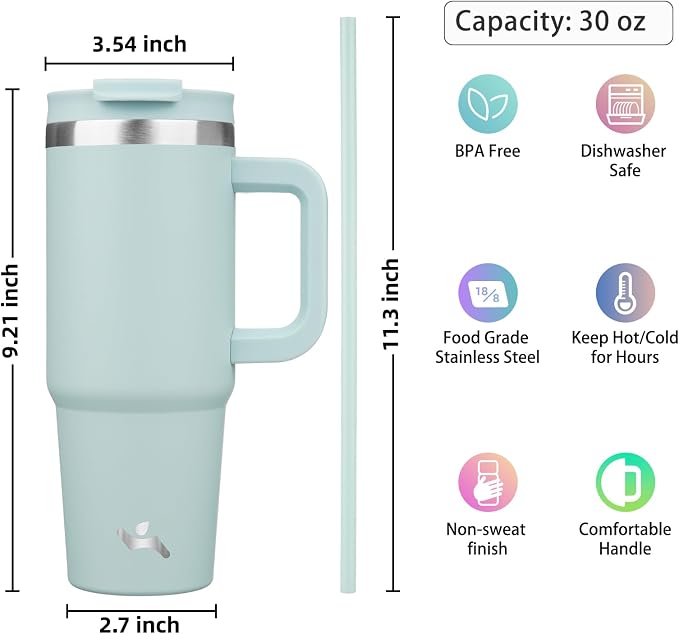 Konokyo 30 oz Insulated Tumbler Water Bottle