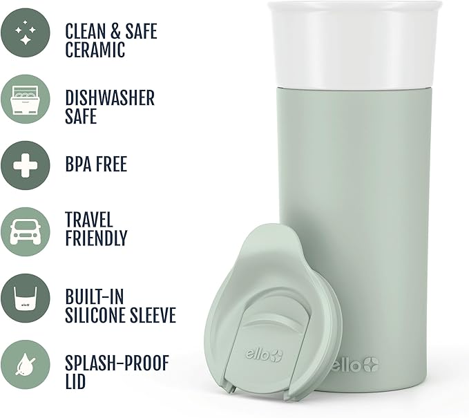 Ello Ogden 16oz Ceramic Travel Mug