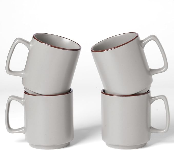famiware Coffee Mugs Set of 4, Nebula 14oz Coffee Mugs Ceramic Cup Set |