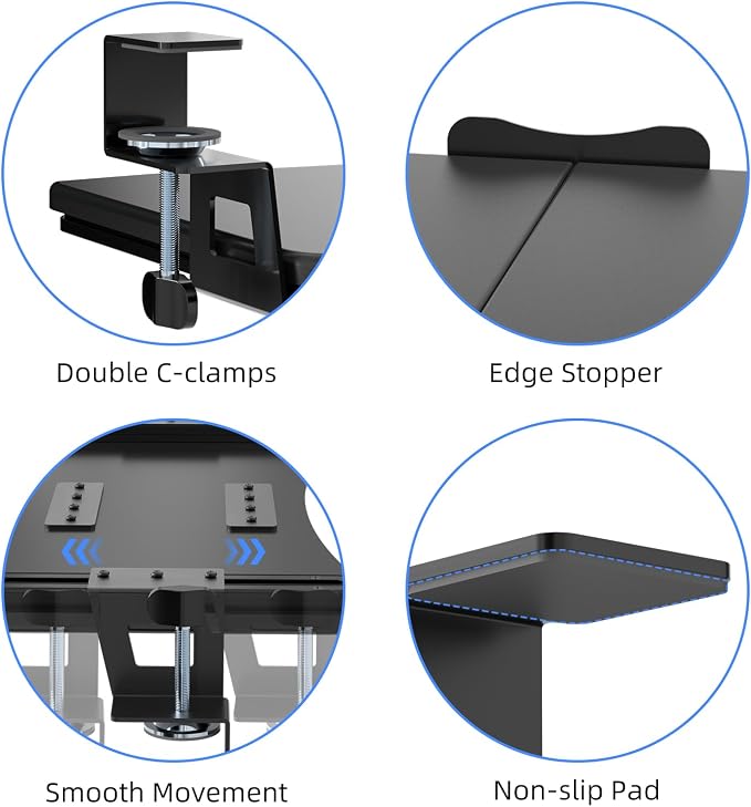 suptek Keyboard Tray Under Desk Pull Out