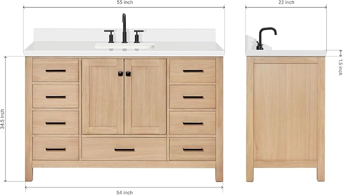 55'' Bathroom Vanity