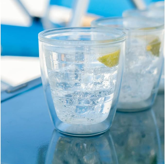 Tervis Clear & Colorful Tabletop 12oz Made in USA Double Walled Insulated