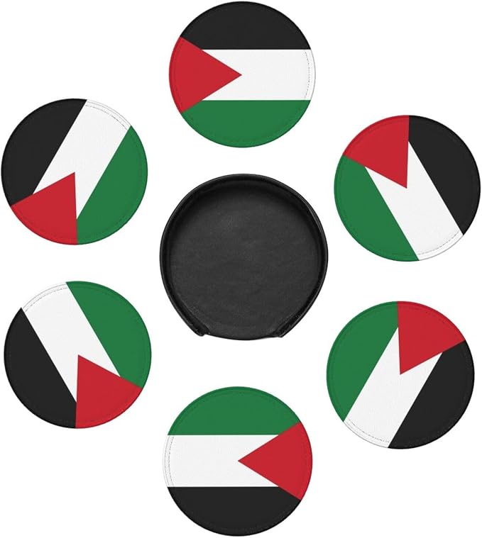 Palestinian Flag Coasters for Drinks
