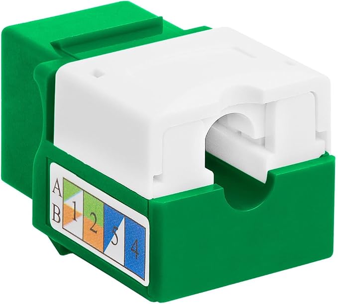 Cmple - RJ45 Keystone Jack 90 Degree Cat5e Keystone Jack Insert Punch Down RJ45