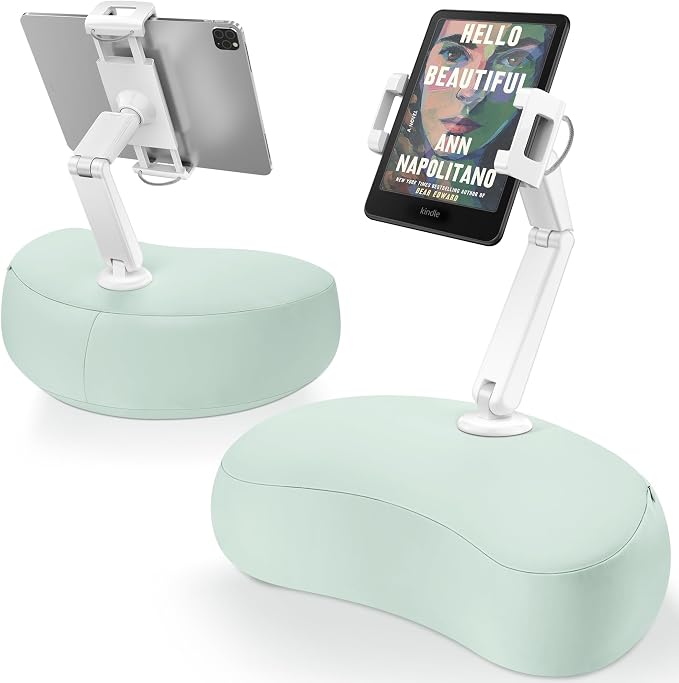 AboveTEK Tablet Pillow Stand for Bed, Hands-Free 360° Adjustable iPad Pillow