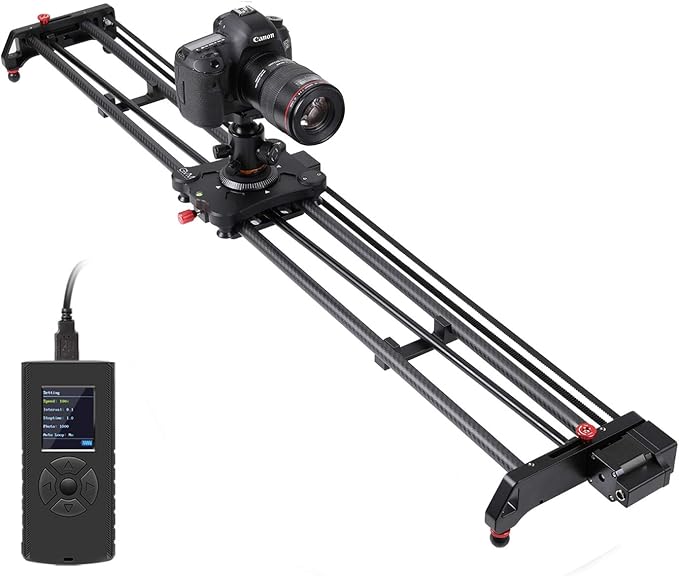 GVM Great Video Maker Camera Motorized Slider, Automatic Round Trip, Time Lapse