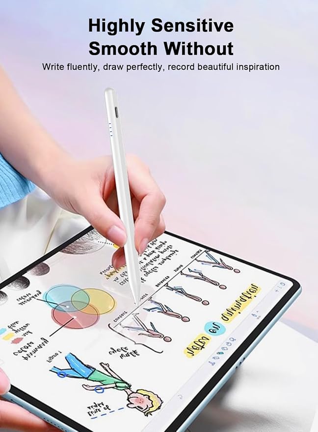 Stylus Pen for Android Tablet/Phone Pom Tips Fast Charge Stylus Pen for iPhone