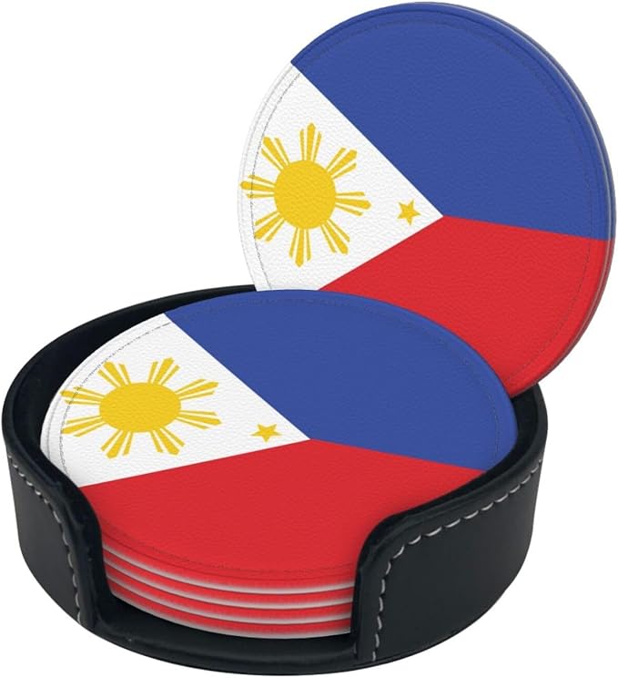 Philippine Flag Coasters for Drinks
