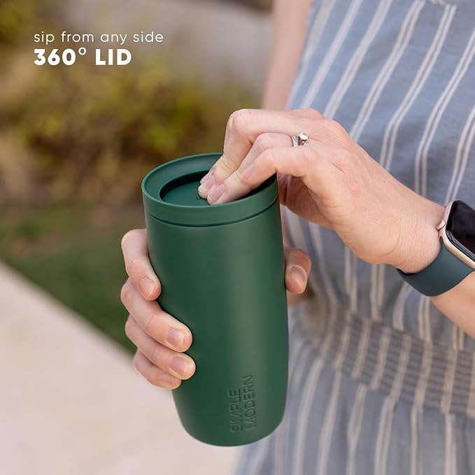 Simple Modern Halloween Travel Coffee Mug 360° Lid | 16oz | Spiderweb | Voyager