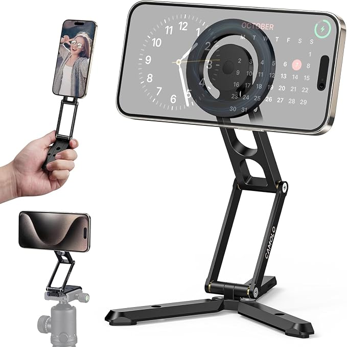 Magnetic Pocket Phone Tripod Foldable Compatible