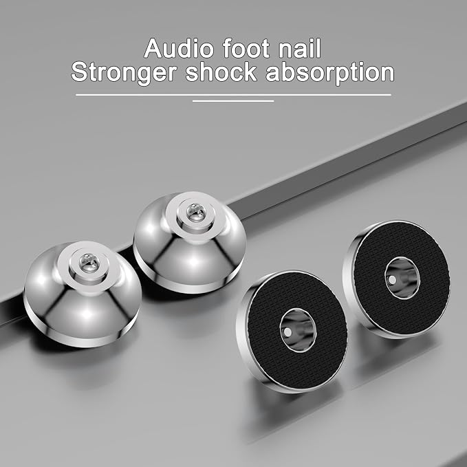 Audiocrast IF4021S HiFi Speaker Isolation Feet Pads 4PCs Stainless Steel