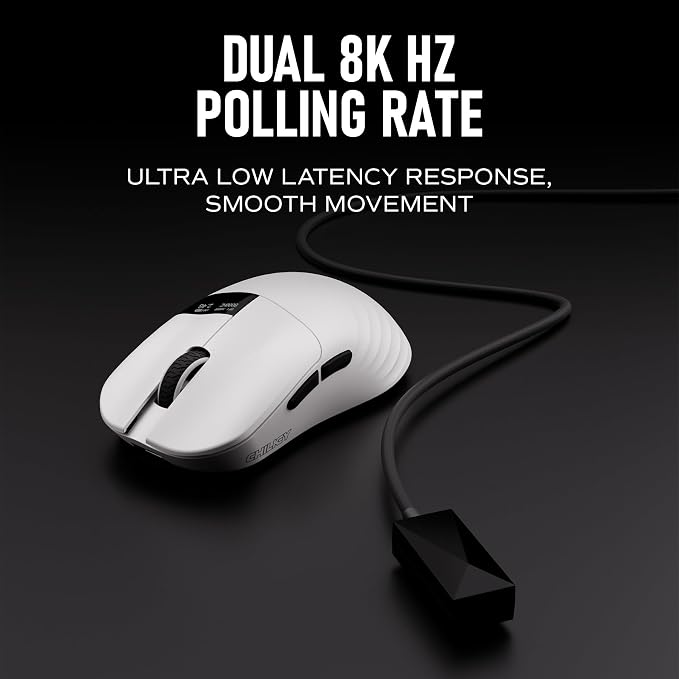 Chilkey Glacier LW 8K M Wireless Gaming Mouse - 49g Super Lightweight - Dual 8K