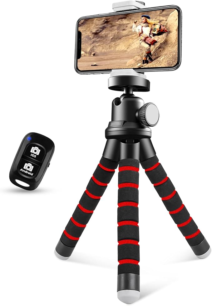 Sensyne Phone Tripod, Flexible Cell Phone Tripod