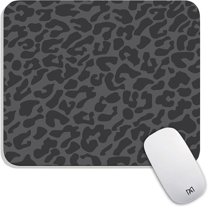 Square Mouse Pad Black Leopard, Personalized Premium-Textured Custom Mouse Mat