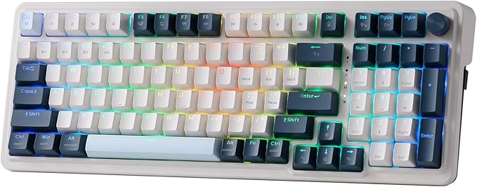 Redragon K686 PRO 98 Keys Wireless Gasket RGB Gaming Keyboard, 3-Mode Win/Mac