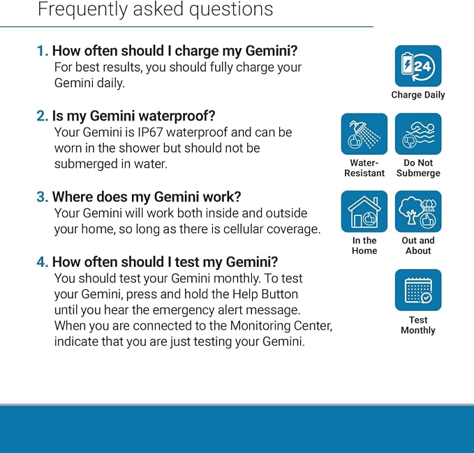 Safety+ Gemini 4G Medical Alert System