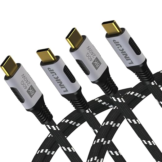 LINKUP USB 4.0 USB C to USB C Cable | Thunderbolt 4/3 Compatible | Type C