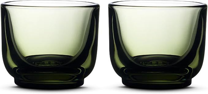 Fellow Pirch Espresso Shot Glasses 3.5 oz, Weighted Thick Glass | Demitasse Cups