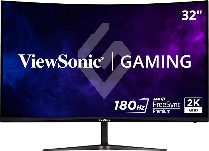 ViewSonic VX3218C-2K 32 Inch Curved 1440p 1ms 165Hz Gaming Monitor