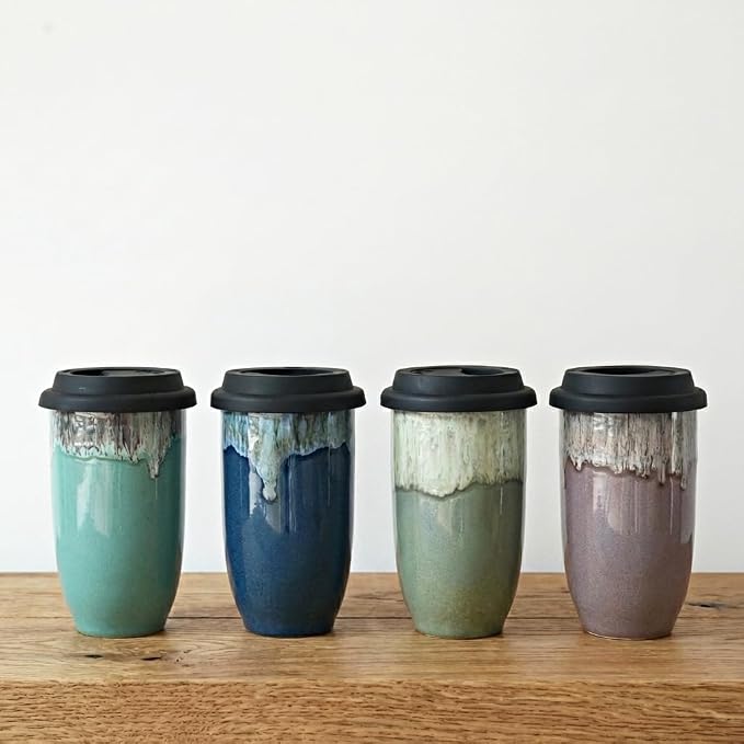 Bosmarlin Ceramic Travel Coffee Cup