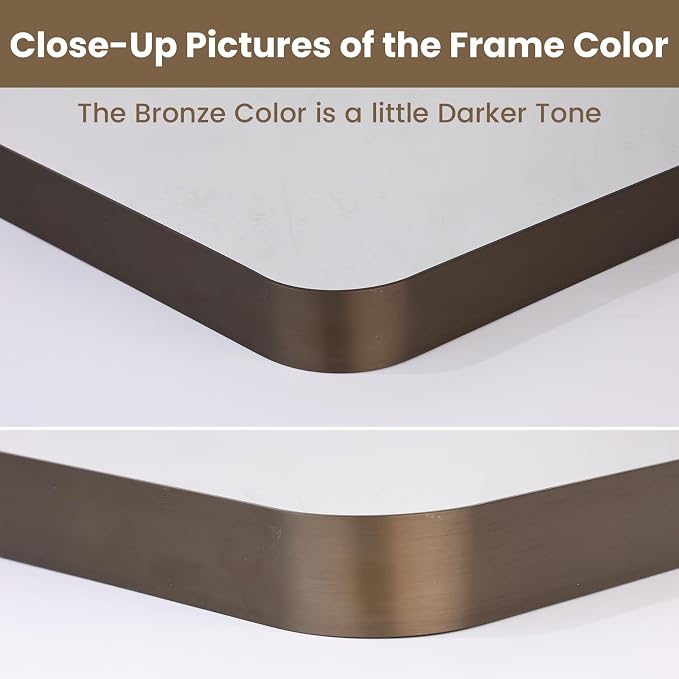 48”X30” Bronze Bathroom Mirrors