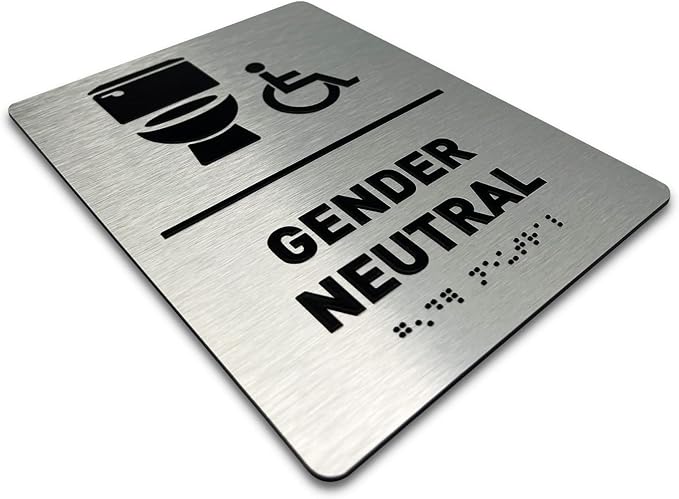 Gender Neutral Restroom Sign by