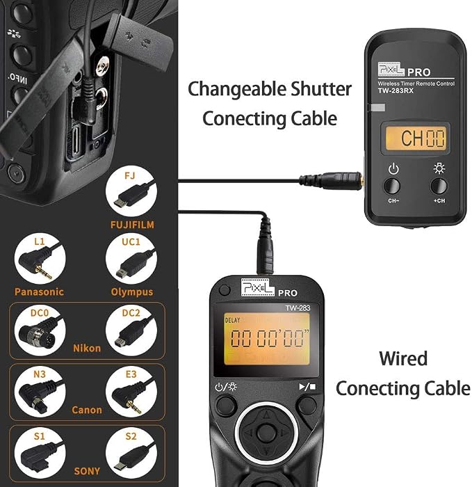 Pixel TW-283 E3 Wireless Shutter Release Remote Control