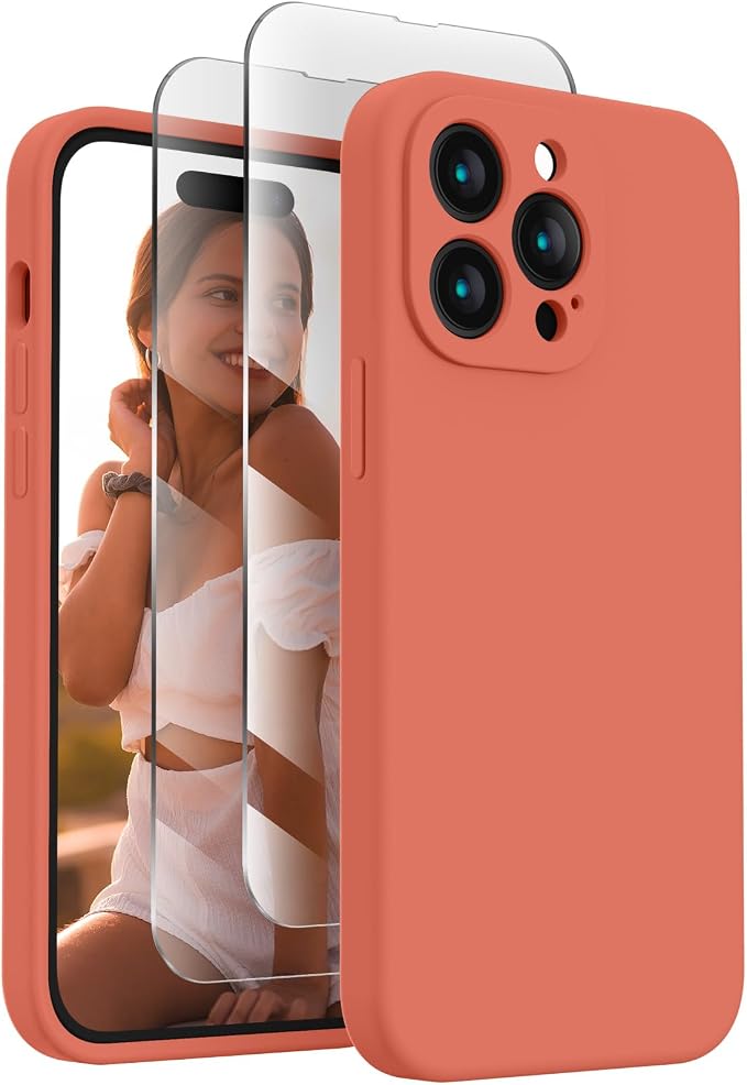 FireNova for iPhone 14 Pro Case, Silicone Upgraded Phone Case with, Soft