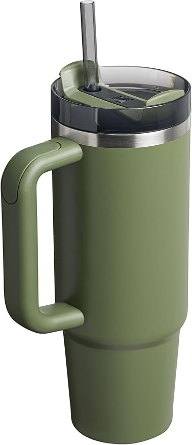 STANLEY Quencher H2.0 Flow State Tumbler, 30 oz, Dried Pine | Handle and Straw