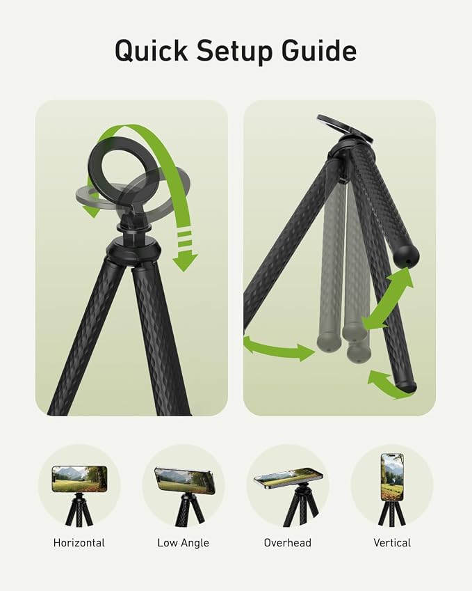 TELESIN Magnetic Flexible Tripod