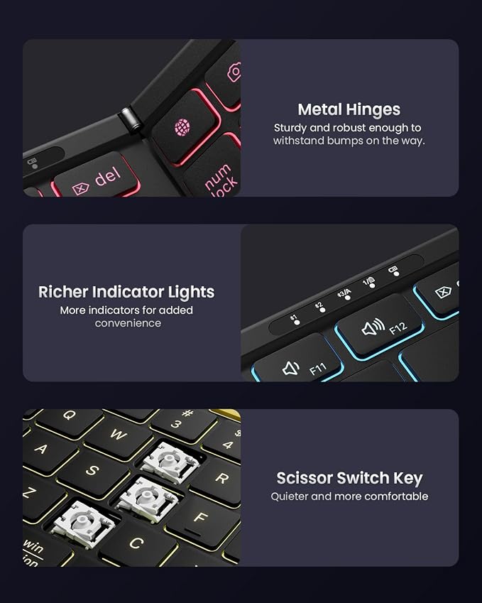 Samsers Foldable Bluetooth Keyboard