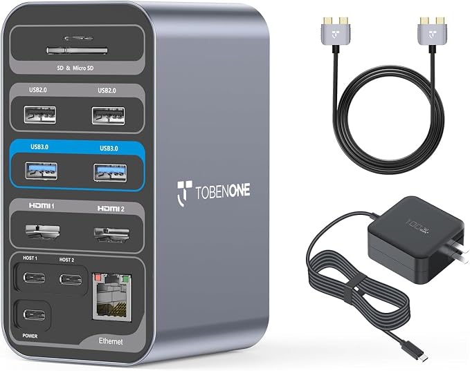 TobenONE Docking Station Dual Monitor