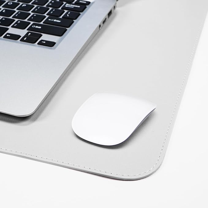 AFIING Leather Desk pad Protector, Large Non-Slip Office Desk Mat