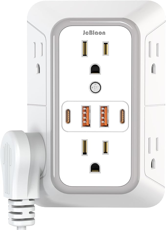 USB Wall Charger Power Strip Surge Protector