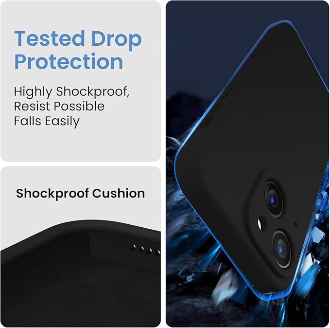 FireNova Designed for iPhone 15 Plus Case, Silicone Case with, Soft