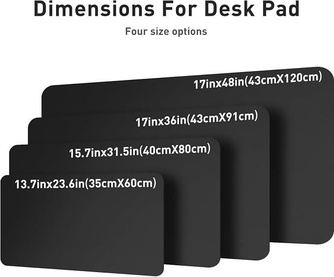 Aothia Leather Desk Pad Protector, Mouse Pad, Office Desk Mat, Non-Slip PU
