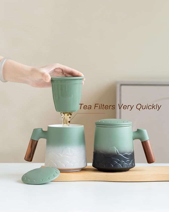 ZENS Tea Mug with Infuser and Lid