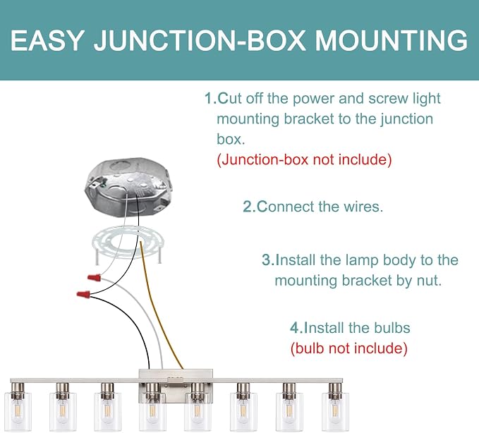 8 Light Bathroom Vanity Light
