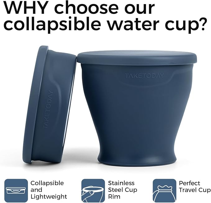 TakeToday Collapsible Cup 8 oz 4-Pack