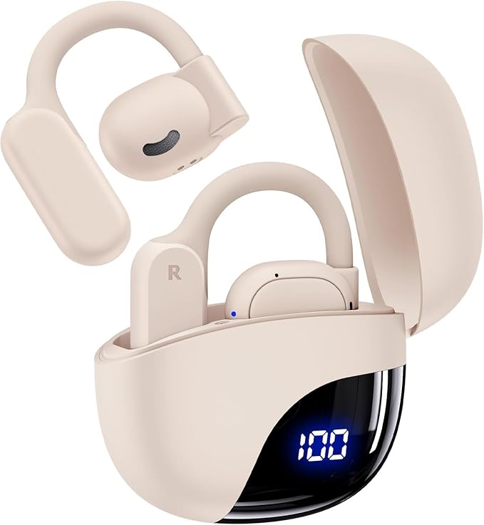 TAGRY Open Ear Earbuds Wireless Bluetooth Headphones 80Hrs Playtime Ear Buds