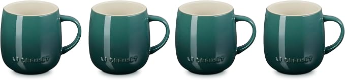 Le Creuset Stoneware Set of 4 Heritage Mugs, 13 oz. each