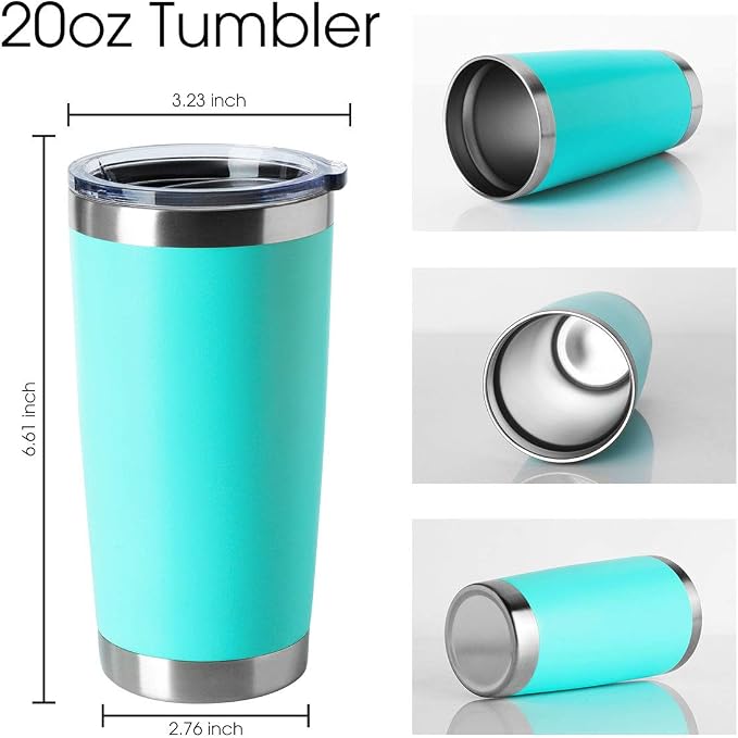 HASLE OUTFITTERS 20oz Tumblers Bulk Stainless Steel Cup