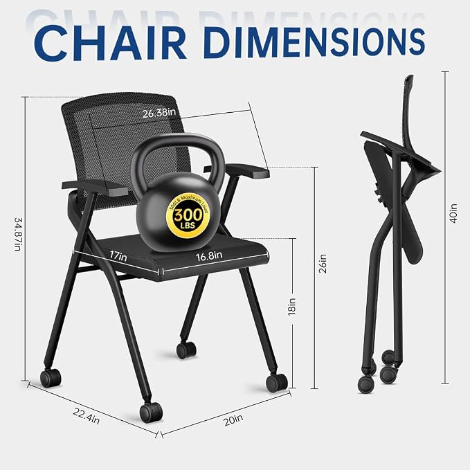6 Pack Folding Office Chair