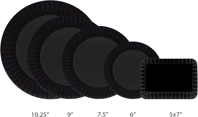 Party Essentials Deluxe Quality Hard Plastic 7.5-Inch Round Party/Salad Plates
