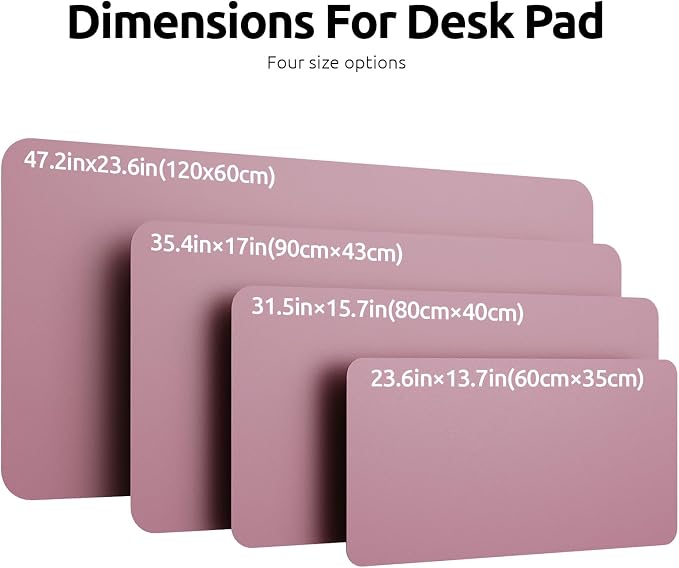 YSAGi Leather Desk Protector, Office Mat, Large Mouse Mat, Non-Slip PU Leather
