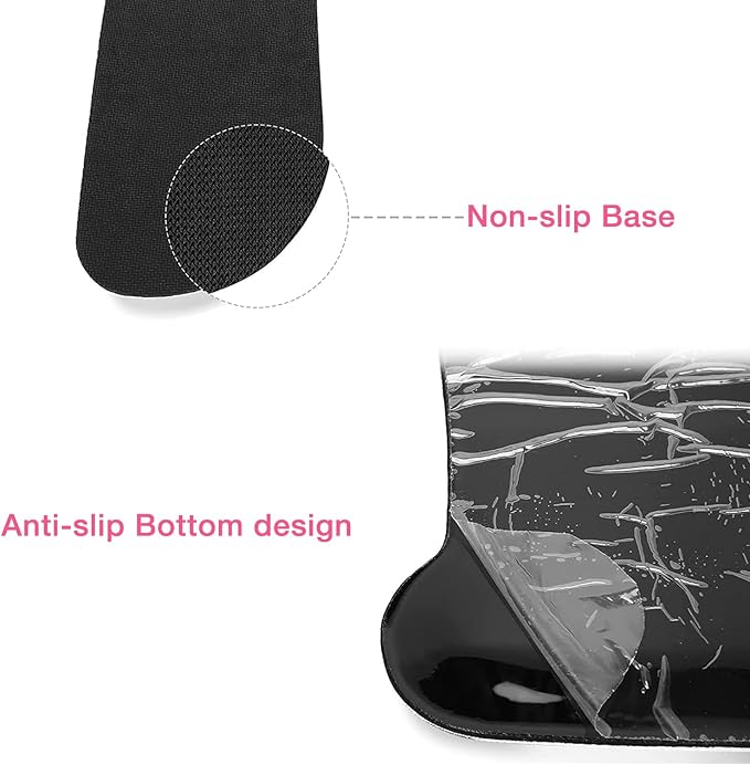 MOSISO Wrist Rest Support for Mouse Pad & Keyboard Set, Ergonomic Mousepad