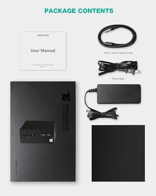 Tiergrade USB C Docking Station Dual Monitor