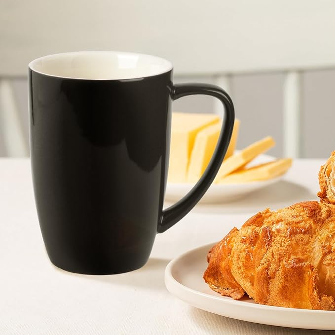 homEdge Porcelain Mug Set, 16 Ounces Cup