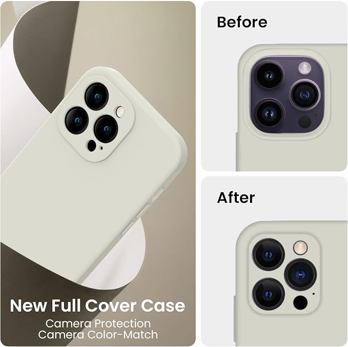 FireNova for iPhone 14 Pro Case, Silicone Upgraded Phone Case with, Soft